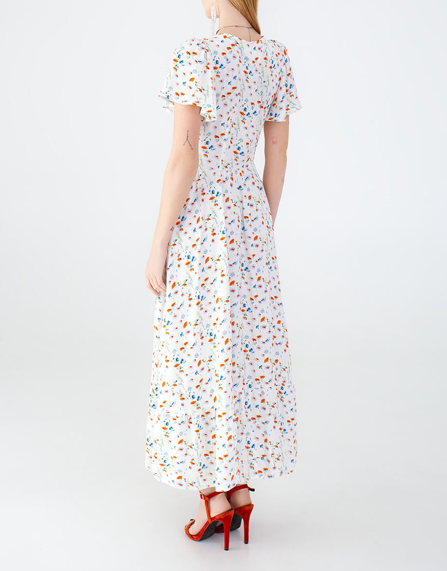 IMG_1431-1 Сукня з гудзиками біла в принт MAGNETIC (MGN_ 1735WH) - фото 2