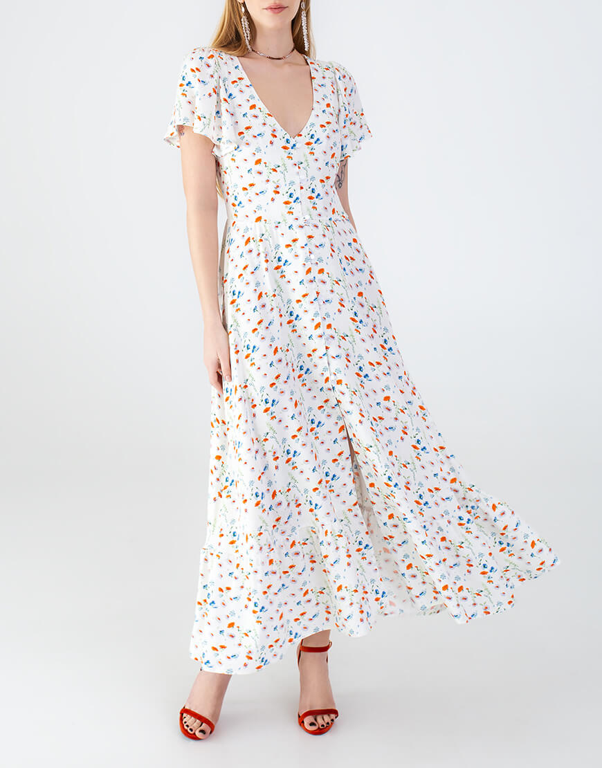 IMG_1470-1 Сукня з гудзиками біла в принт MAGNETIC (MGN_ 1735WH) - фото 4