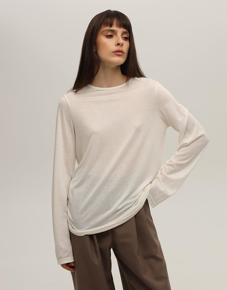 IMG_2386 Лонг білий NOMA STUDIO (NOMA_ 32024) - фото 8