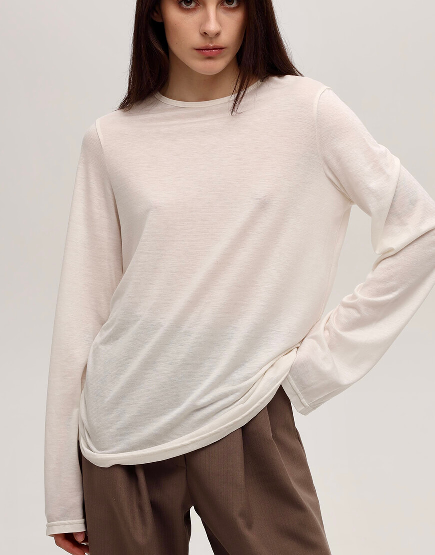 IMG_2390 Лонг білий NOMA STUDIO (NOMA_ 32024) - фото 5