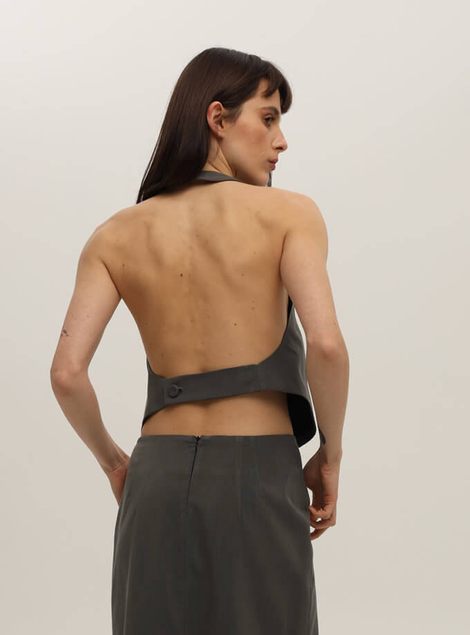 Жилетка сіра до спідниці NOMA STUDIO (NOMA_142024)