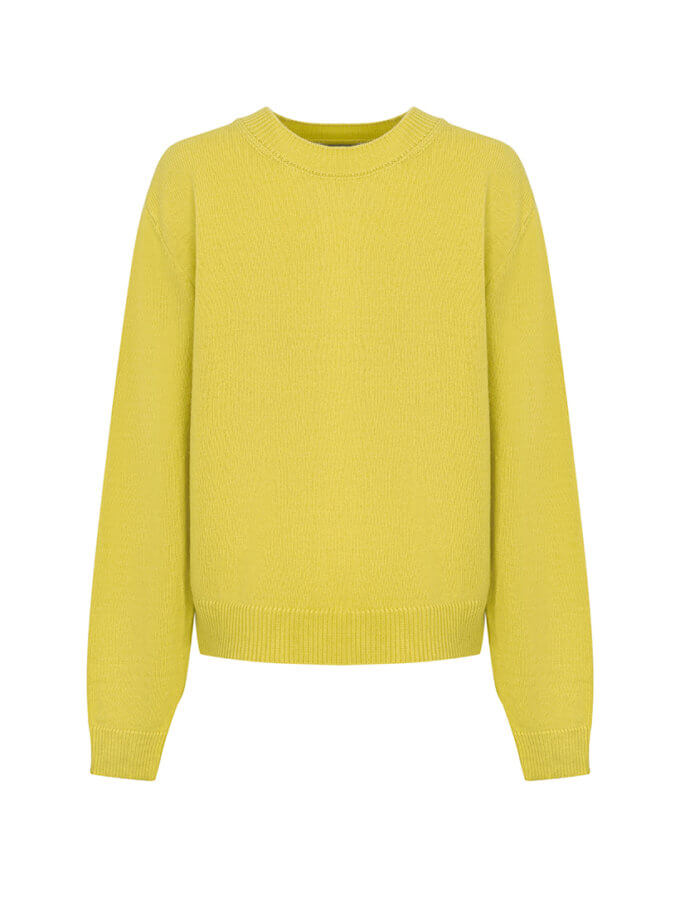 Джемпер з круглою горловиною FIORE BIANCO (FB_1711_lemon) - фото 7