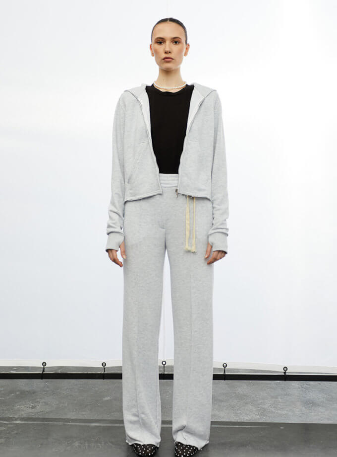 Кофта з бавовняної суміші з капюшоном IRARO (IR_SS24_HJ_011)