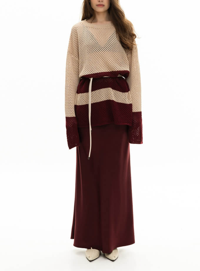 Джемпер Beige Gird IAM (IAM_BG/GRD/SWTR)