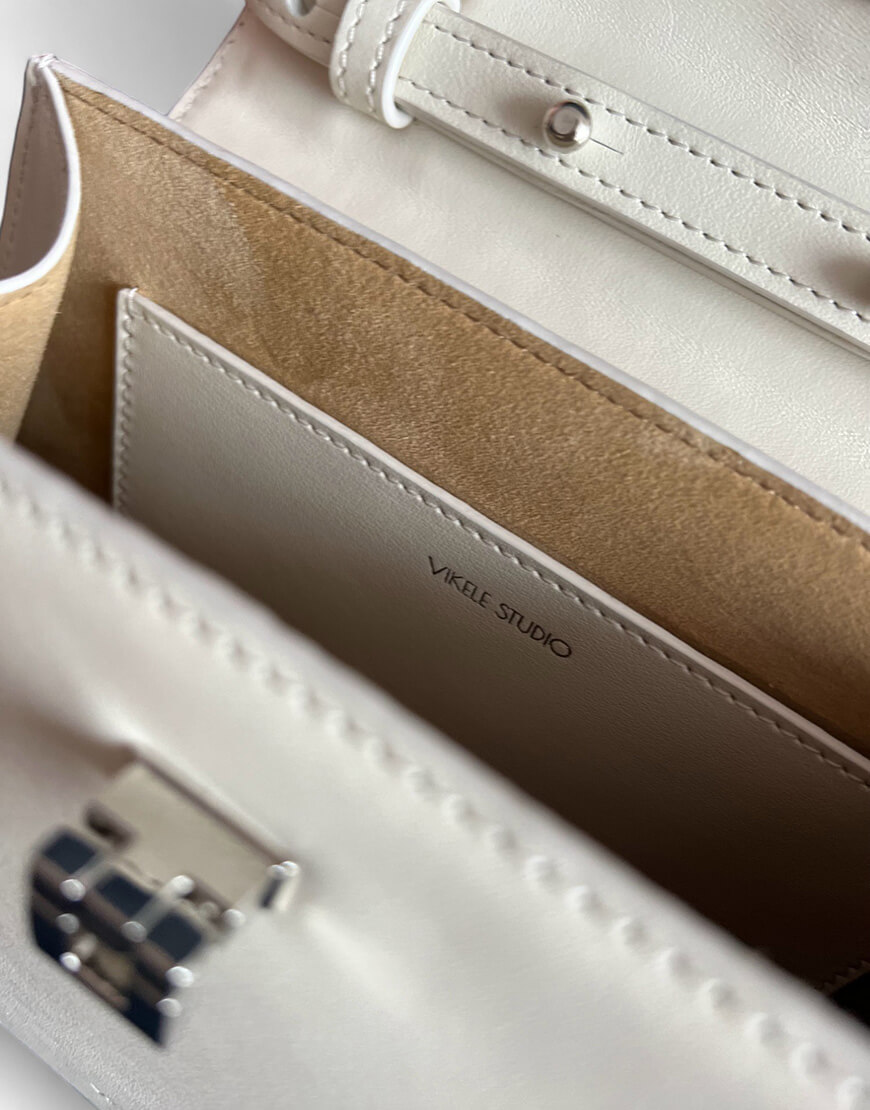 v2801-02011_3 Сумка Stephanie молочна VIKELE STUDIO (VS_v2801-02011) - фото 3