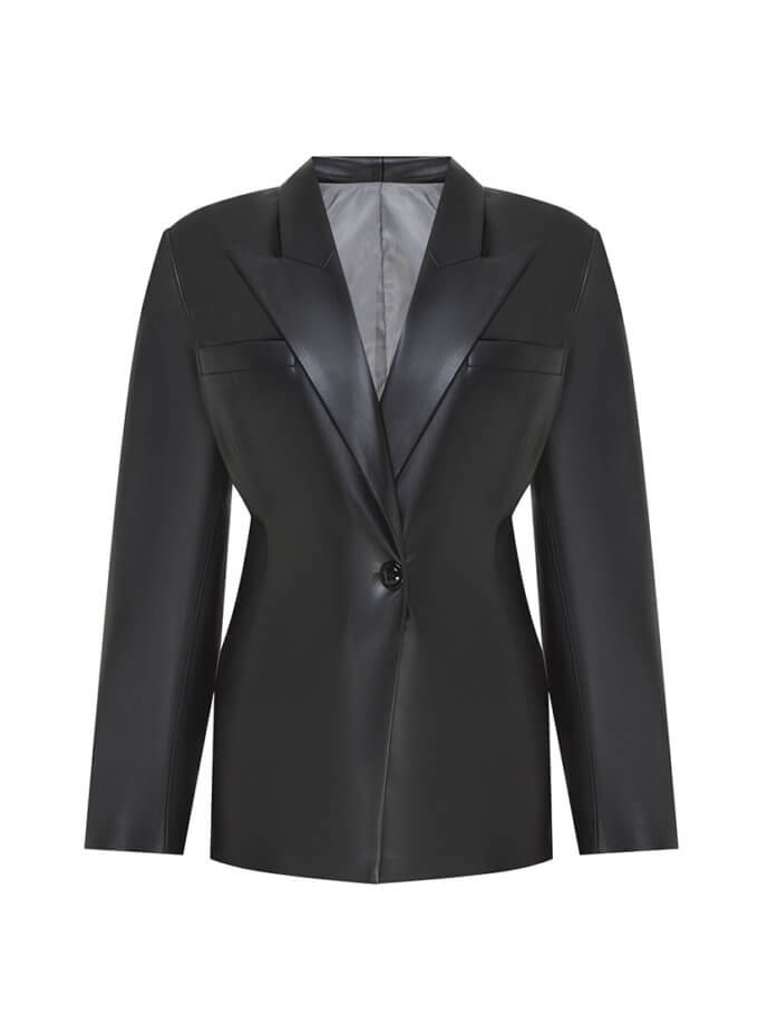 Шкіряний блейзер WILD HEARTS (WH_blzrlthr-blc024)