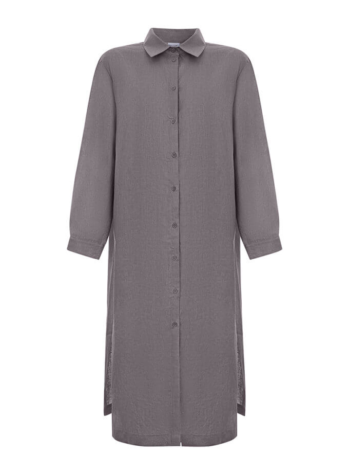 Сукня лляна трюфель BALCONY GARMENT (BLCN_1265) - фото 9