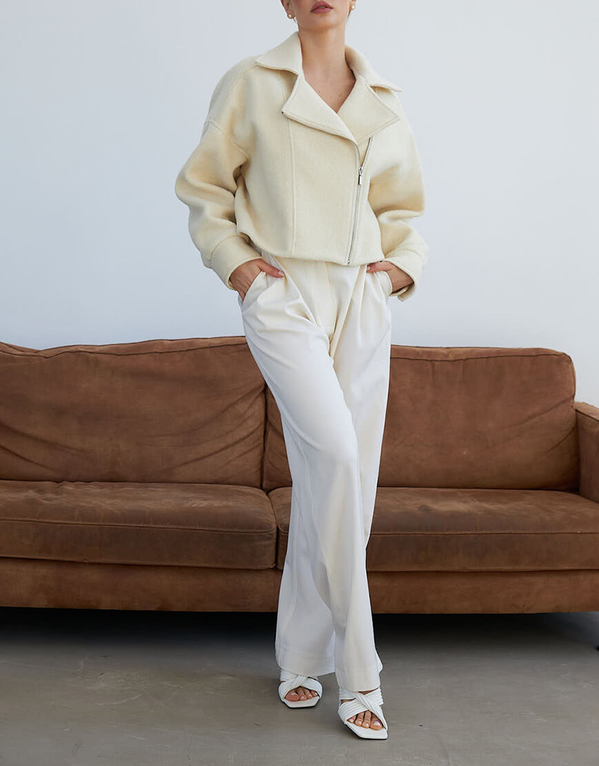 22557 Короткий піджак з натуральної вовни THE ESSENCE (ESSENCE_THE24-54) - фото 4