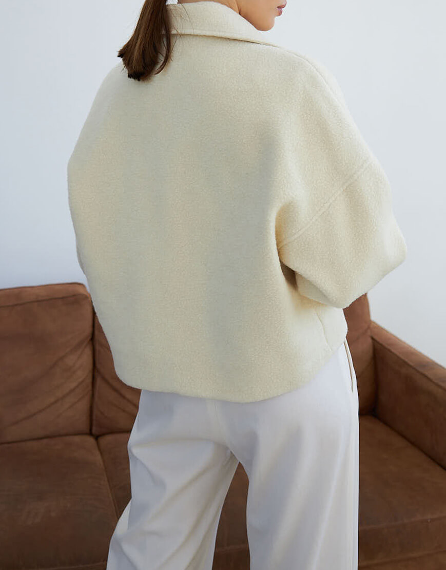 22561 Короткий піджак з натуральної вовни THE ESSENCE (ESSENCE_THE24-54) - фото 3