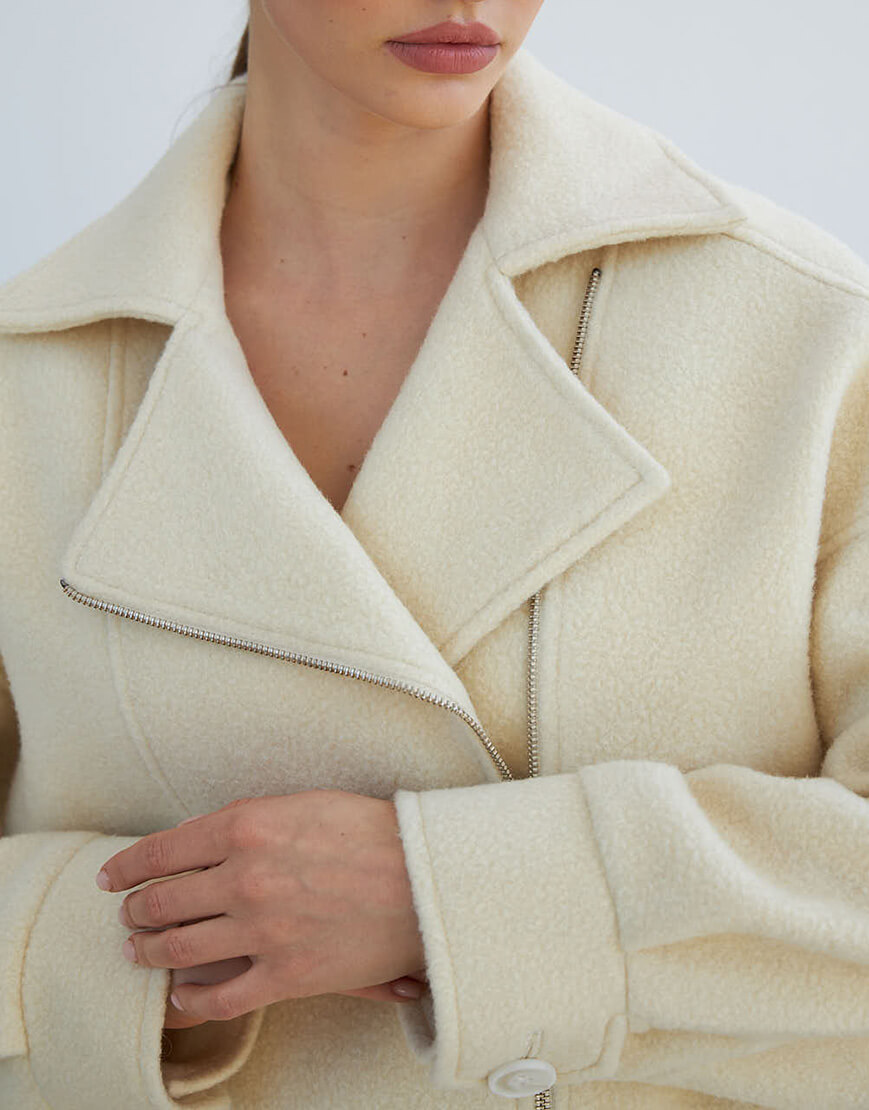 22568 Короткий піджак з натуральної вовни THE ESSENCE (ESSENCE_THE24-54) - фото 7