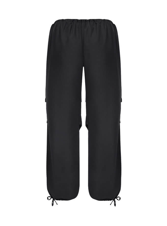 Брюки карго широкі чорні WILD HEARTS (WH_crgwdepnts-blc019)