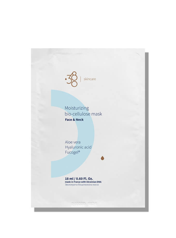 Moisturizing – зволожуюча біоцелюлозна маска для обличчя та шиї 380 SKINCARE (SC_332312FF12)