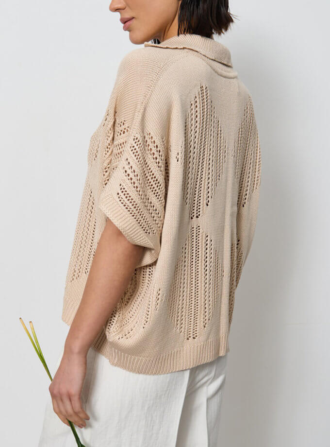 Поло ажурне, беж SAVOUR (SVR_VA-001)