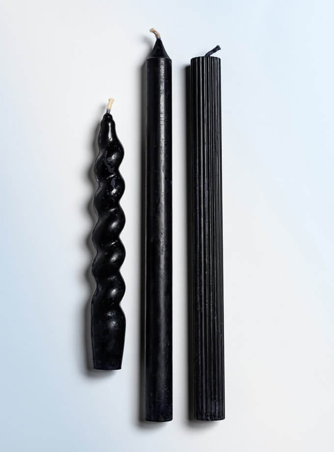 Набір з трьох свічок  Taper Candles FIRE RABBIT (FR_SET08)