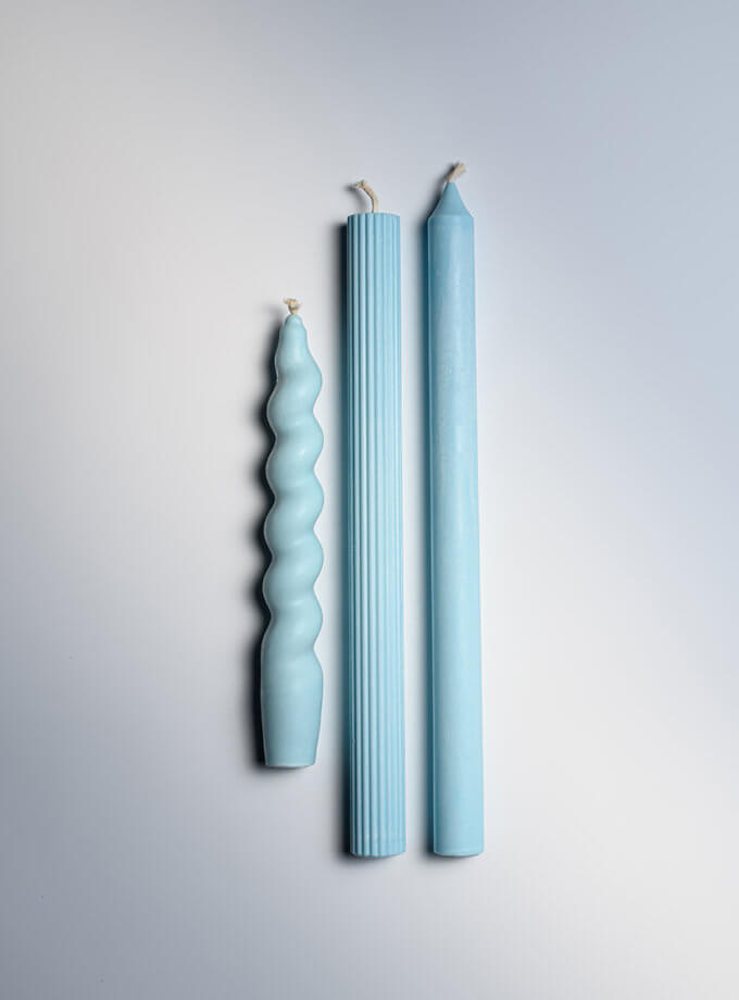 Набір з трьох свічок Taper Candles FIRE RABBIT (FR_SET13)