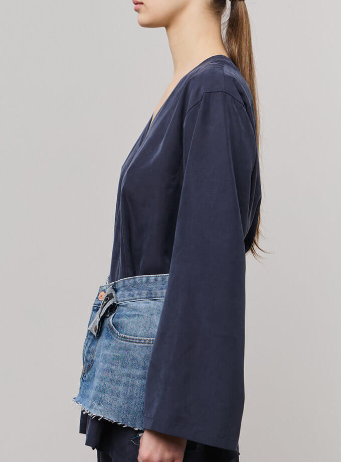 Пасок-корсет recycle denim ZHARKO (ZHRK_kzall242500005recyclebl)