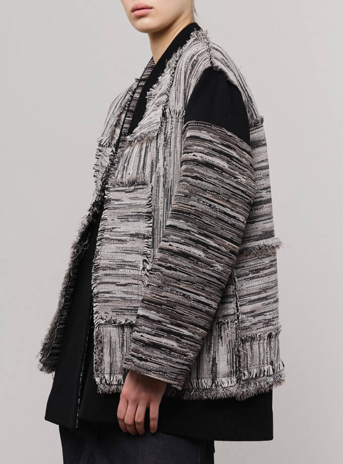 Жилет довгий з тканної тканини ZHARKO (ZHRK_kzall242500003lwb)