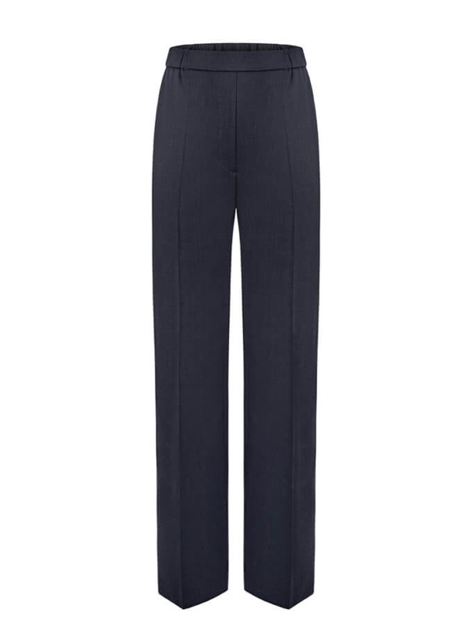 Брюки сірі з полірованої вовни на резинці SANVY (SNV_SANTR_WG_1)