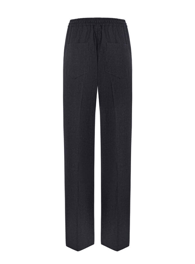 Брюки графітові з вовни фланелі на резинці SANVY (SNV_SANTR_WG_2)