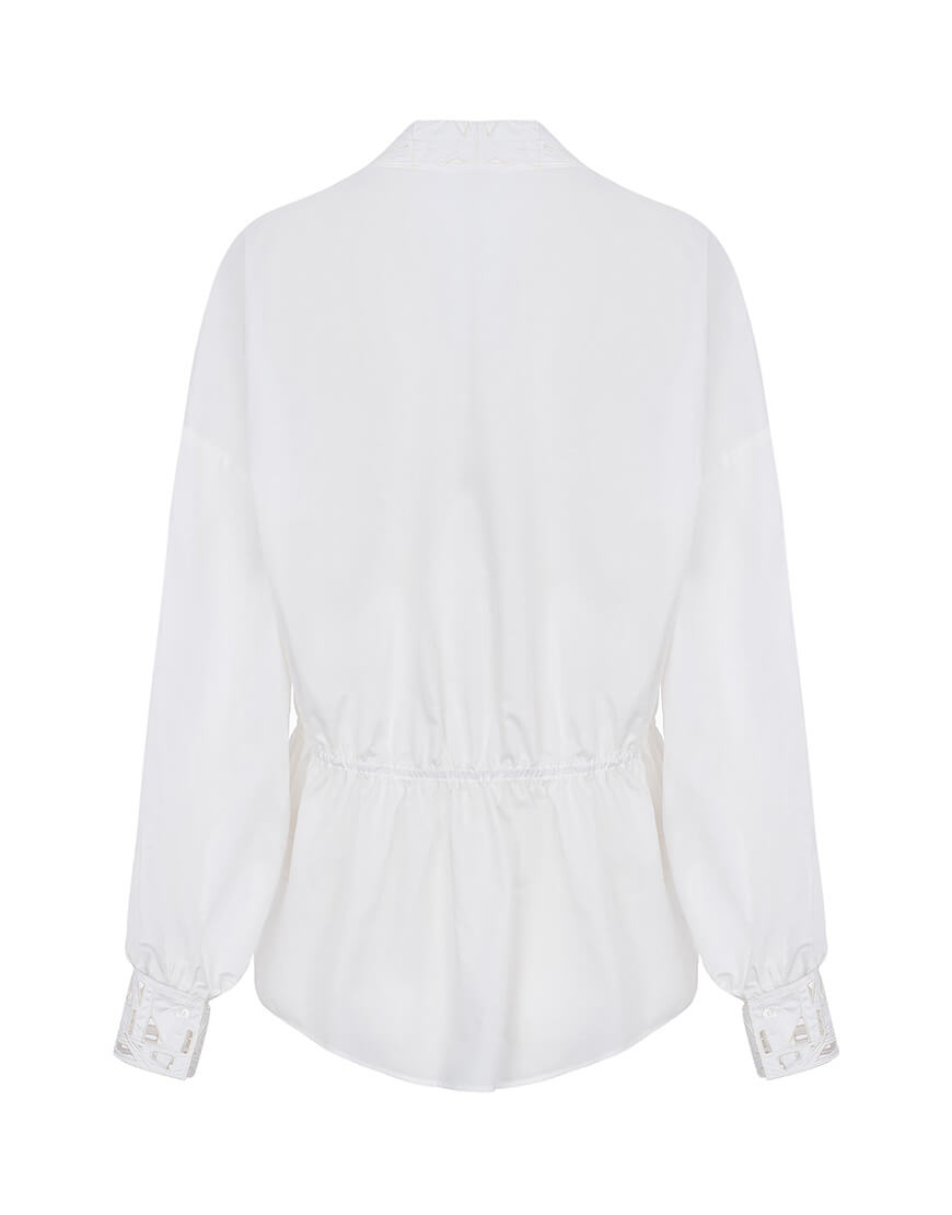 IMG_8656(2) Сорочка біла з авторською вишивкою SANVY (SNV_SANSH_COTW_1) - фото 2