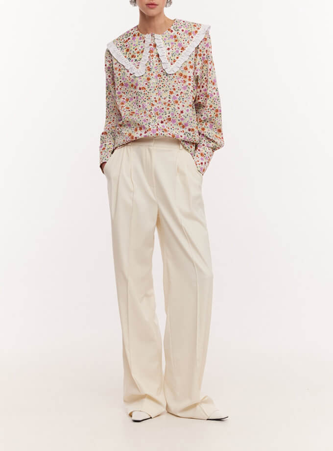 Штани-палаццо Kate кремові MY x MY (MC_ MY13824)