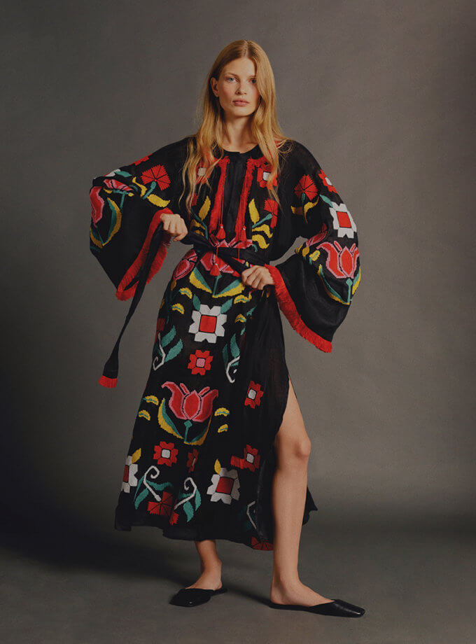 Cукня Рута кольорова VARENYKY FASHION (VRNK_UA-7700)