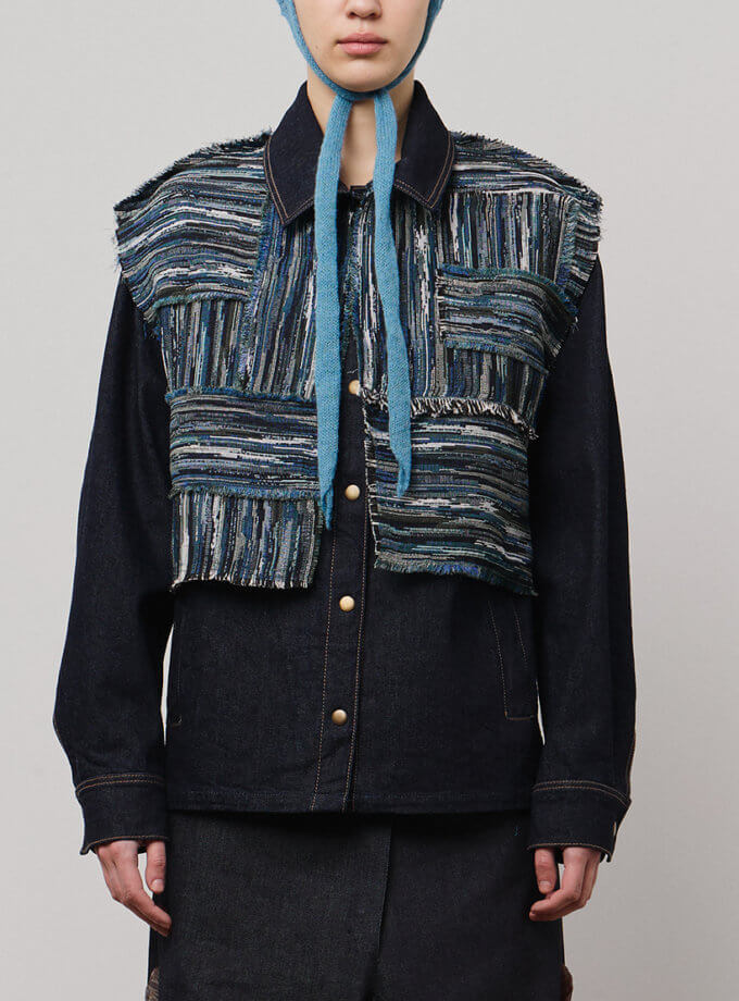 Джинсова куртка з жилетом ZHARKO (ZHRK_kzall242500002denimjbl)