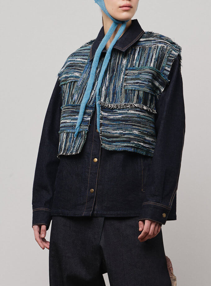 Джинсова куртка з жилетом ZHARKO (ZHRK_kzall242500002denimjbl)