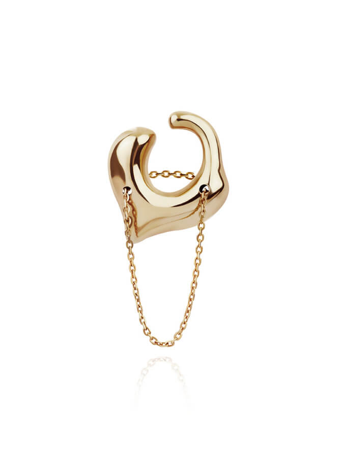 Кафф-каблучка Каріньо позолота ORXATA.JEWELRY (ORX_caff_ring_carino_gold)