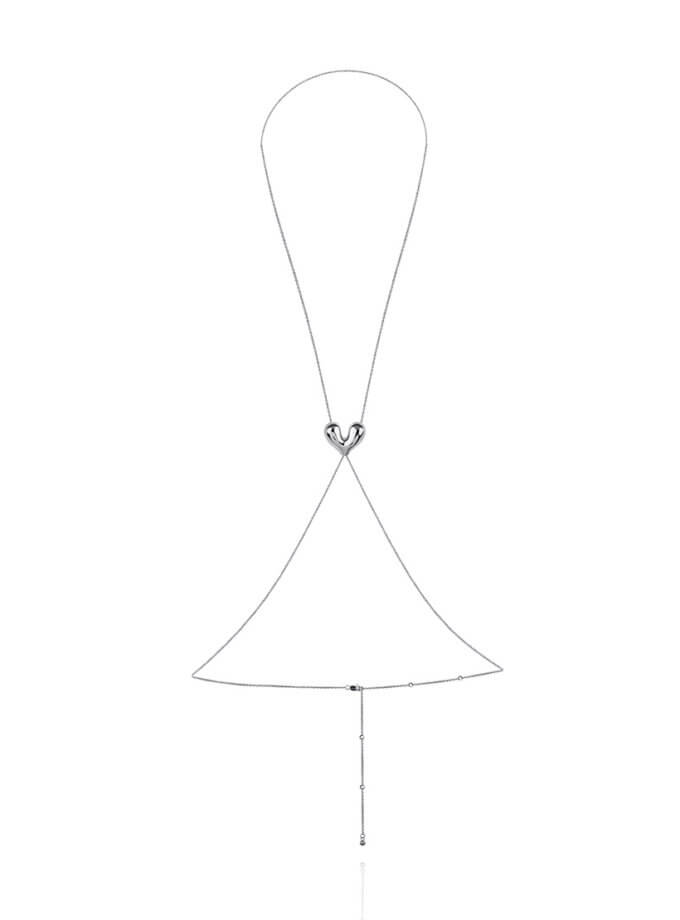 Бодічейн-трансформер Каріньо срібло ORXATA.JEWELRY (ORX_body_carino_white)