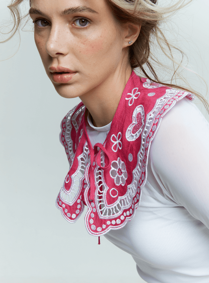 Комір Серденько три кольори EMBROIDERED GEM (EMBR_2023_13-1)