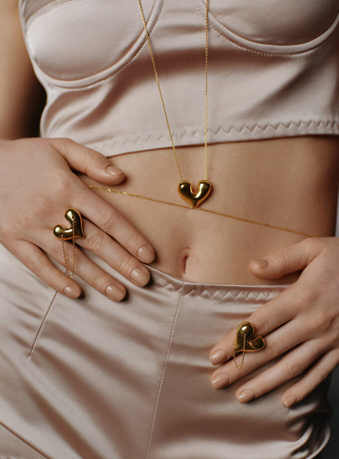 Каблучка-трансформер Каріньо позолота ORXATA.JEWELRY (ORX_ring_carino_gold)