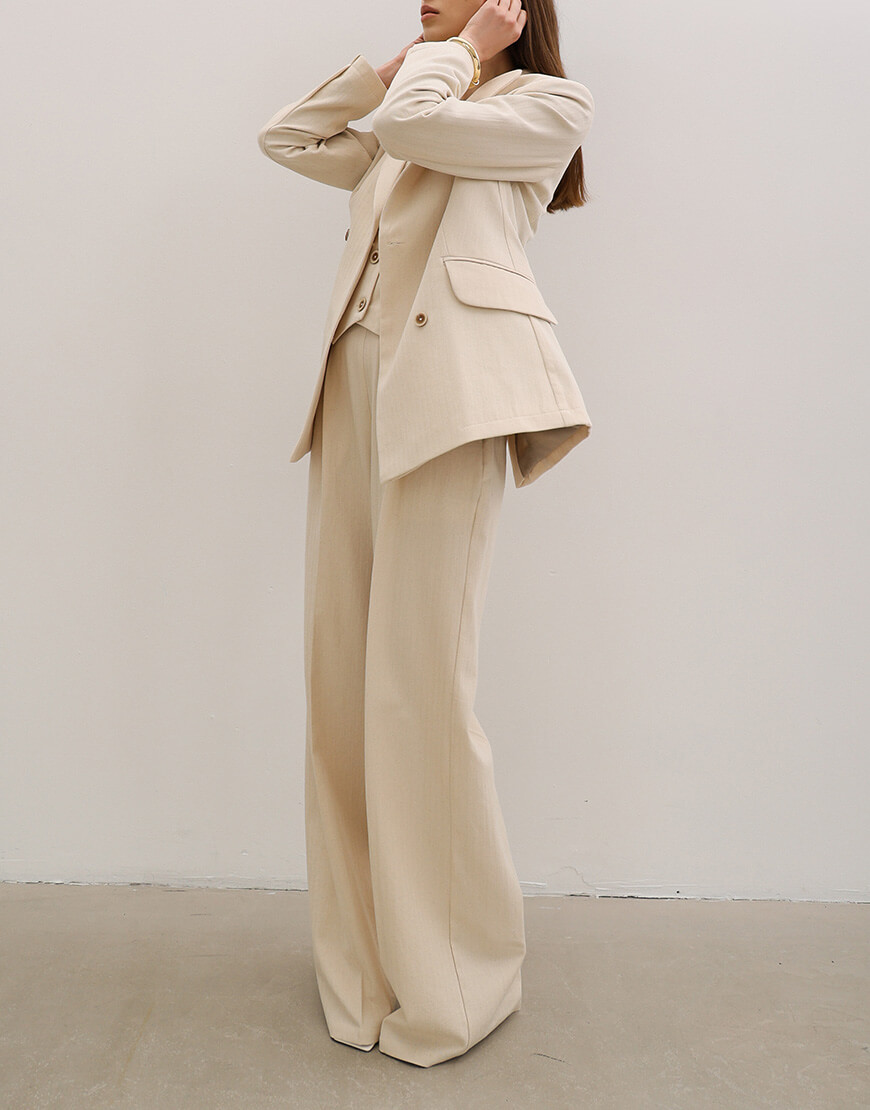 3788-2 Двубортний бавовняний жакет ANNA YAKOVENKO (AY_3788) - фото 3