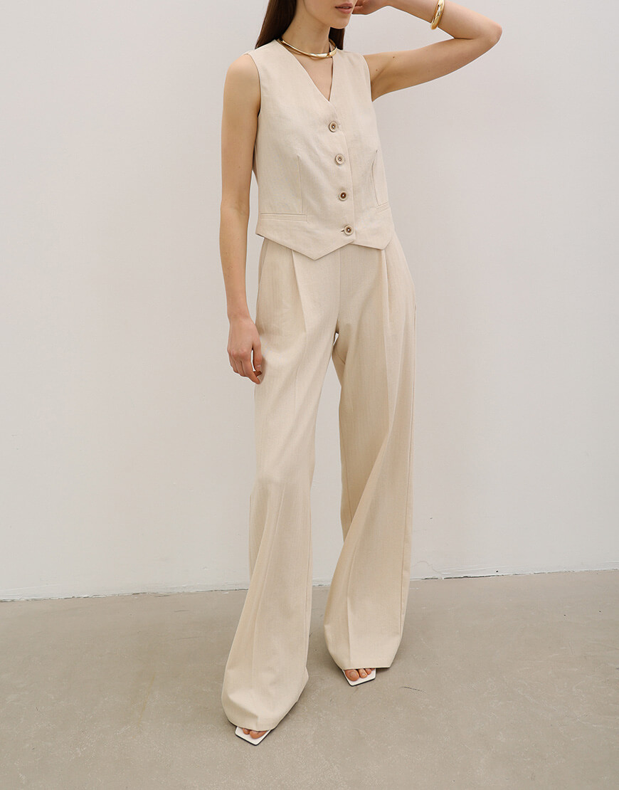 3789-4 Бавовняний жилет ANNA YAKOVENKO (AY_3789) - фото 4