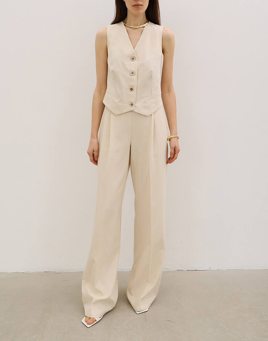 3789-5 Бавовняний жилет ANNA YAKOVENKO (AY_3789) - фото 5