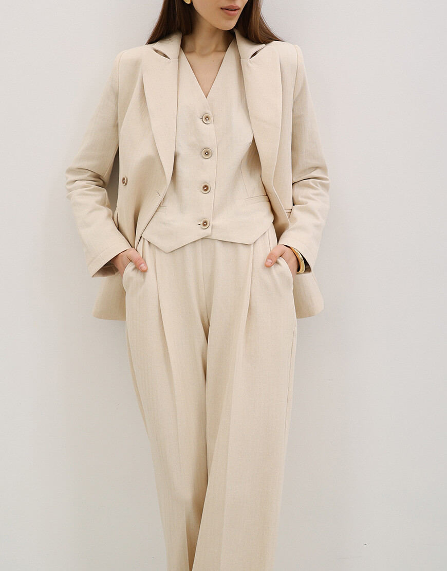 3789-6 Бавовняний жилет ANNA YAKOVENKO (AY_3789) - фото 6