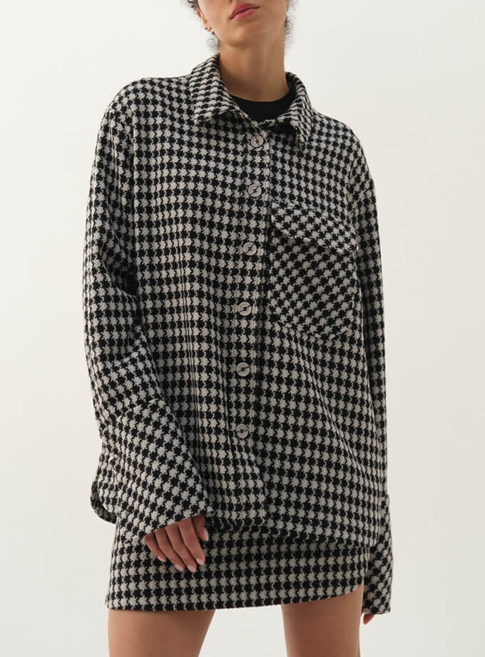 Сорочка в гусячу лапку GANNA PTASHKA (GNPT_SLolaGus_SS24_13)