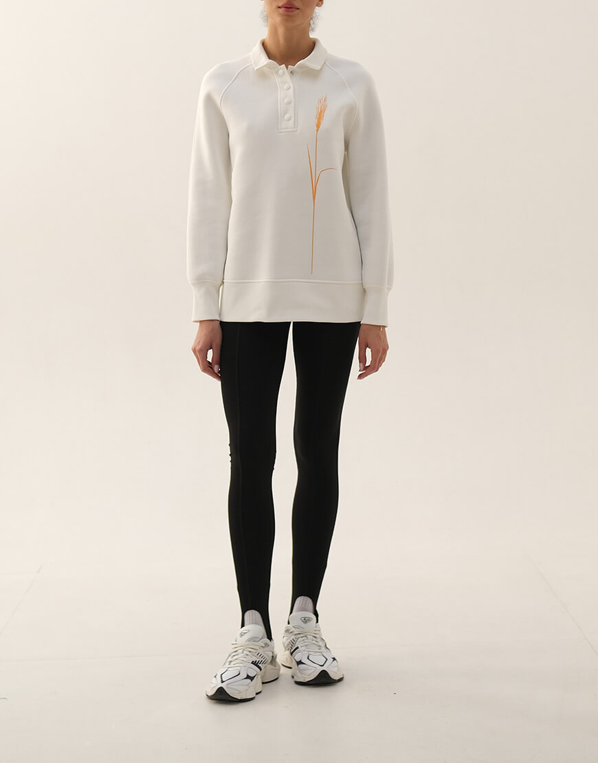 DSCF1491 Худі на кнопках з принтом Колос шампань GANNA PTASHKA (GNPT_SWKolos_SS23_23) - фото 5