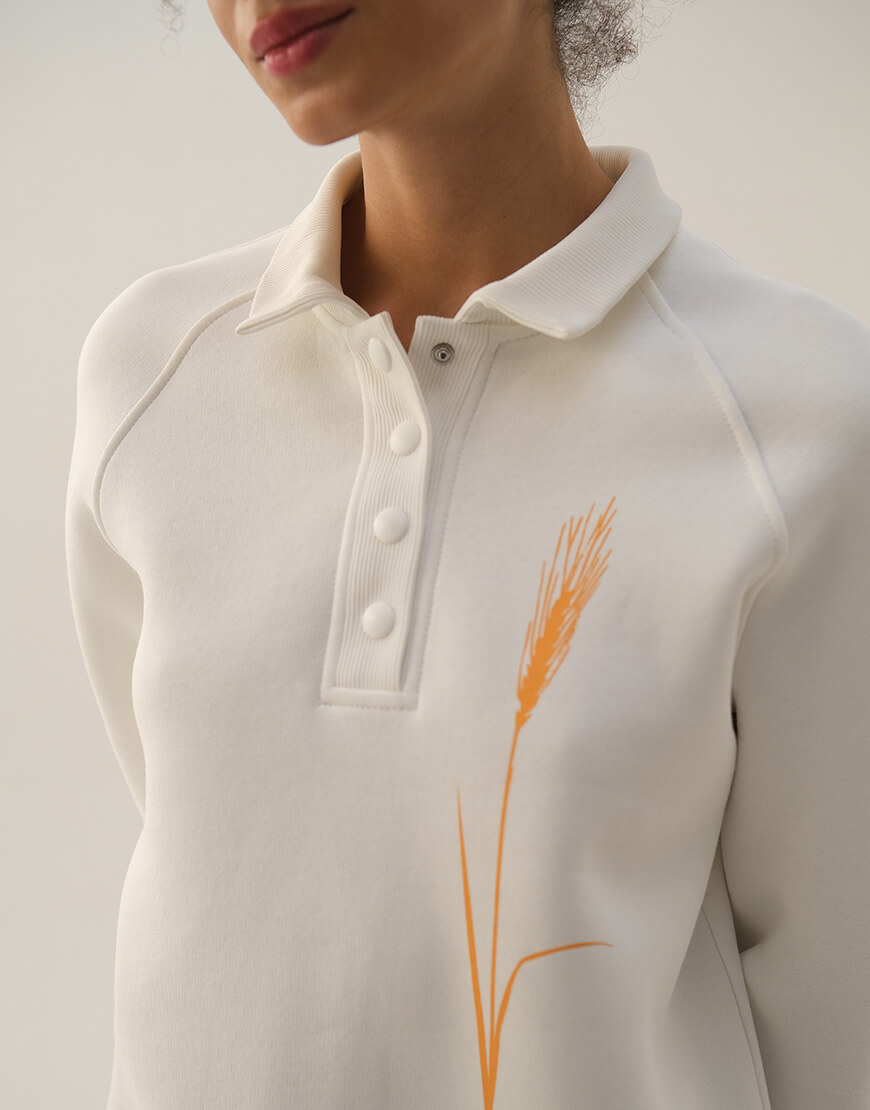 DSCF1535 Худі на кнопках з принтом Колос шампань GANNA PTASHKA (GNPT_SWKolos_SS23_23) - фото 7