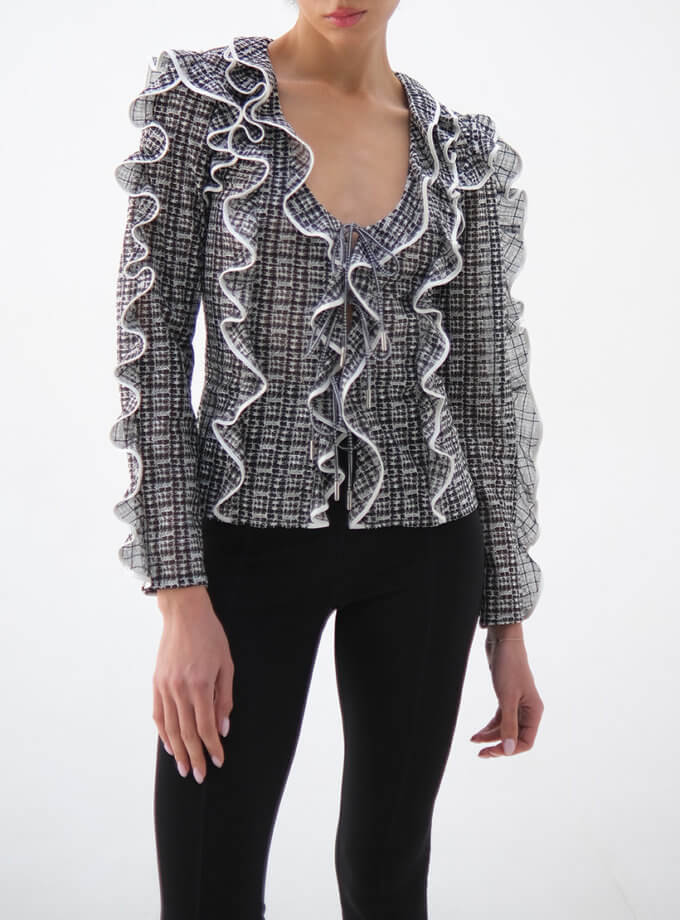 Блуза з вишитої сітки GANNA PTASHKA (GNPT_Coco_SS24_1)