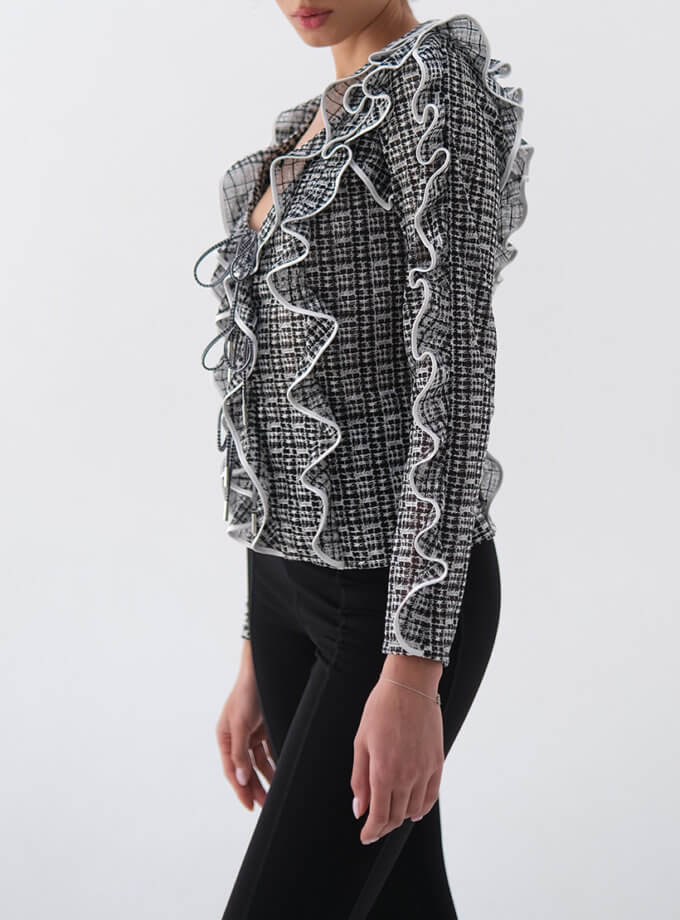 Блуза з вишитої сітки GANNA PTASHKA (GNPT_Coco_SS24_1)
