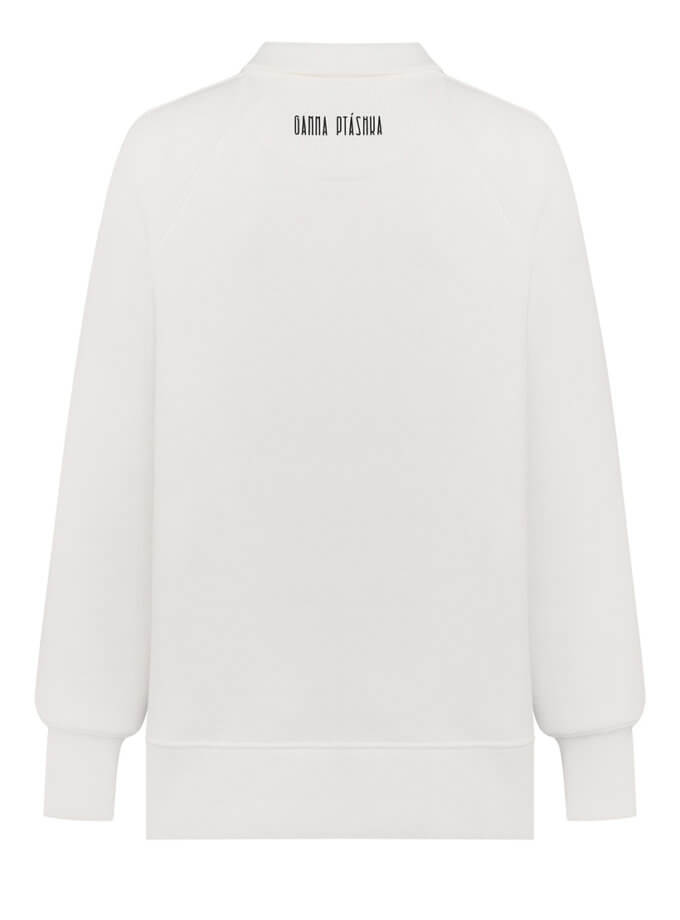 Худі на кнопках з принтом Колос шампань GANNA PTASHKA (GNPT_SWKolos_SS23_23)