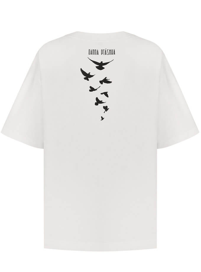 Футболка оверсайз з колосом GANNA PTASHKA (GNPT_T-SWKolos/Bird_SS23_21)