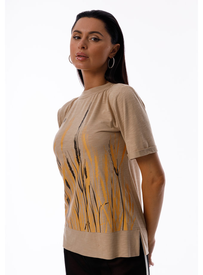 Футболка принтована Колоски GANNA PTASHKA (GNPT_T-SBKolos_SS23_22)