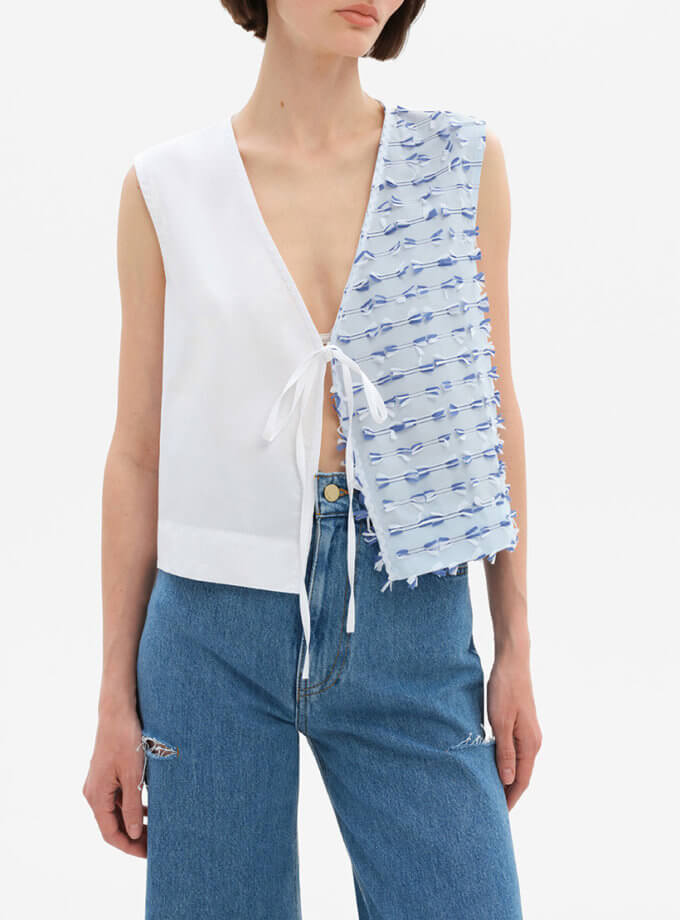 Жилет білий MATCH DENIM (MTCH_SP24-VEST-BLUE-OS)