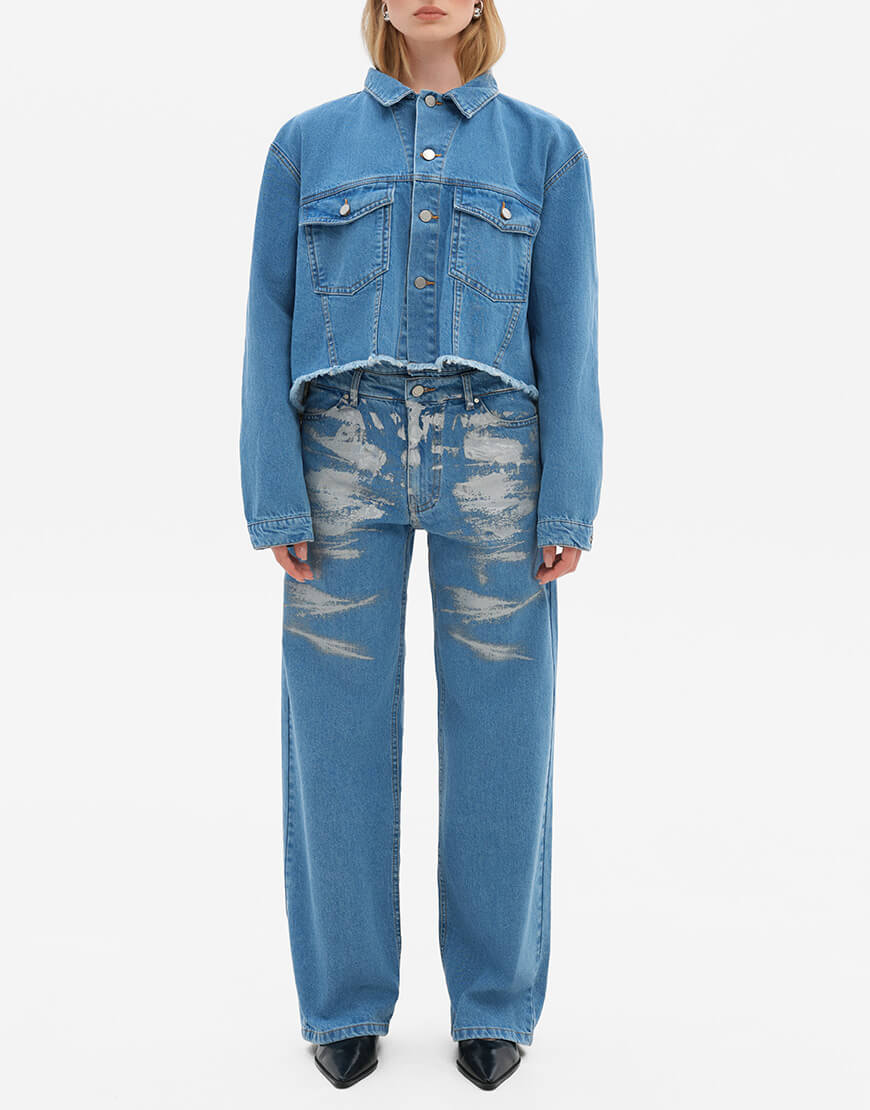 match_ct09480 Бомбер кроп MATCH DENIM (MTCH_SP24-JCTСR-LIGHTBLUE-OS) - фото 3