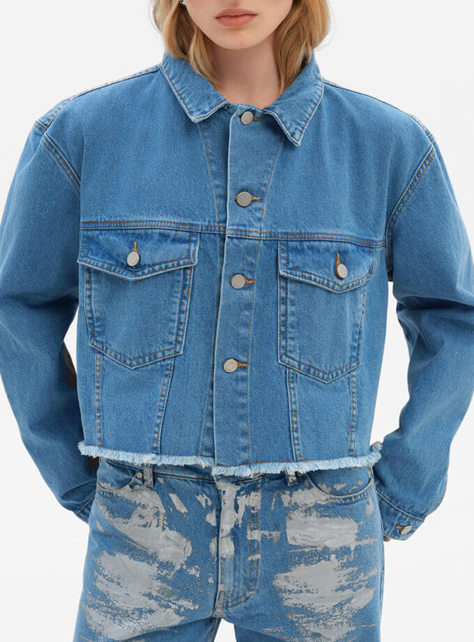 Бомбер кроп MATCH DENIM (MTCH_SP24-JCTСR-LIGHTBLUE-OS)