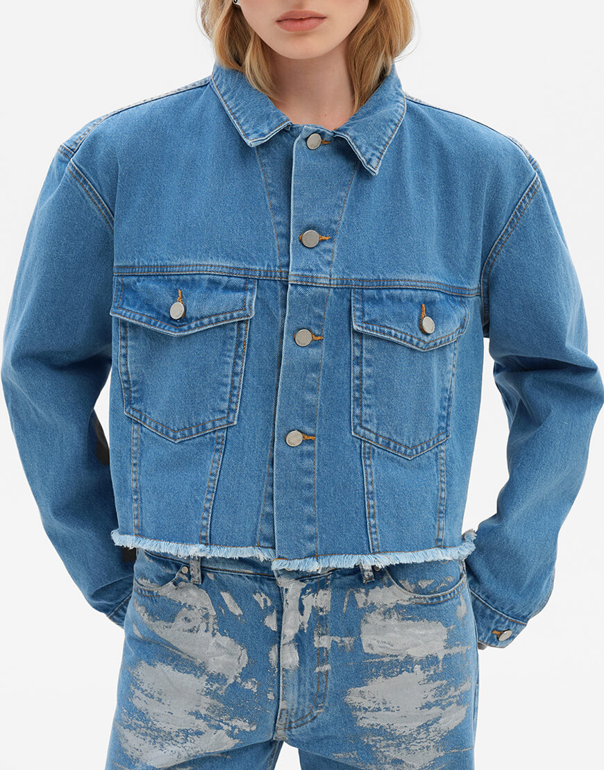 match_ct0972 Бомбер кроп MATCH DENIM (MTCH_SP24-JCTСR-LIGHTBLUE-OS) - фото 2