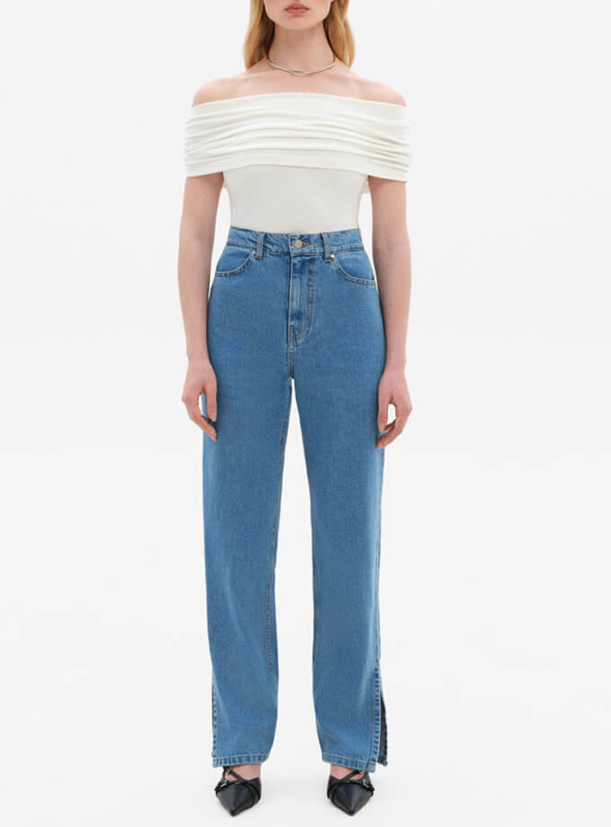 Джинси із розрізами внизу MATCH DENIM (MTCH_SP24-JNSWR-LIGHTBLUE)