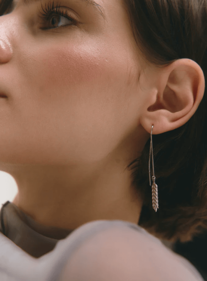 Кульчики Цілунок Сонця пара NI GRAMA DRAMY (NGD_acc-kul-sun-2-rhodium)